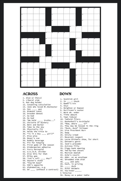 established standard crossword|More.